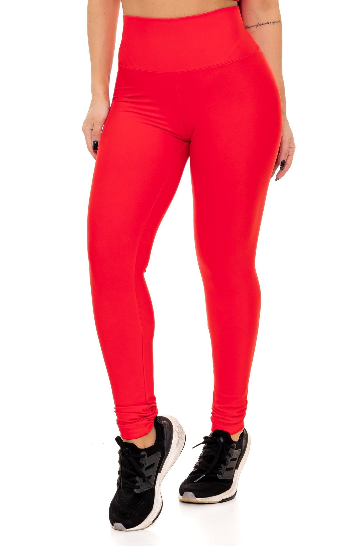 Conjunto Calça Legging Básica em Poliamida Vermelho