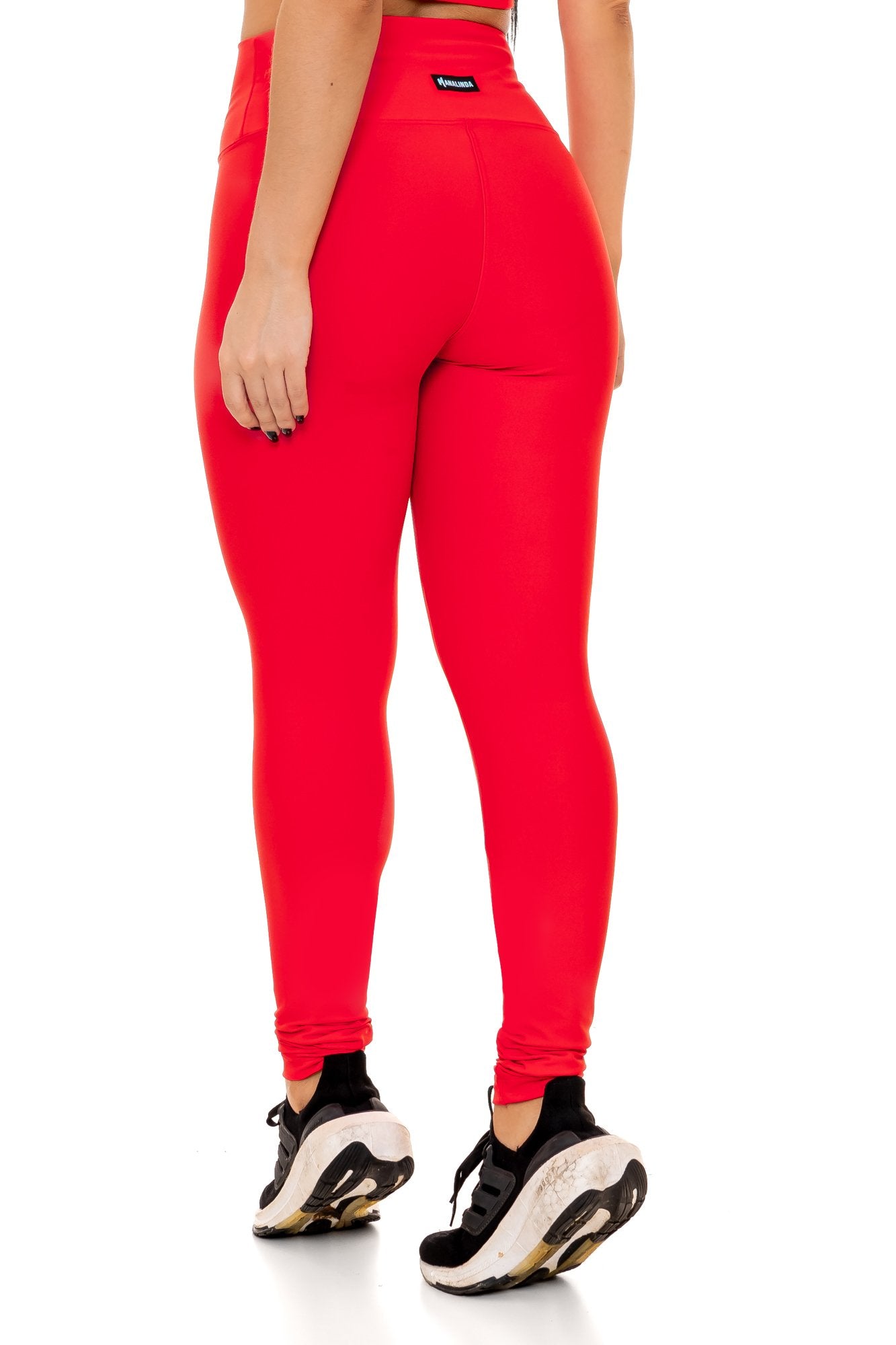 Conjunto Calça Legging Básica em Poliamida Vermelho