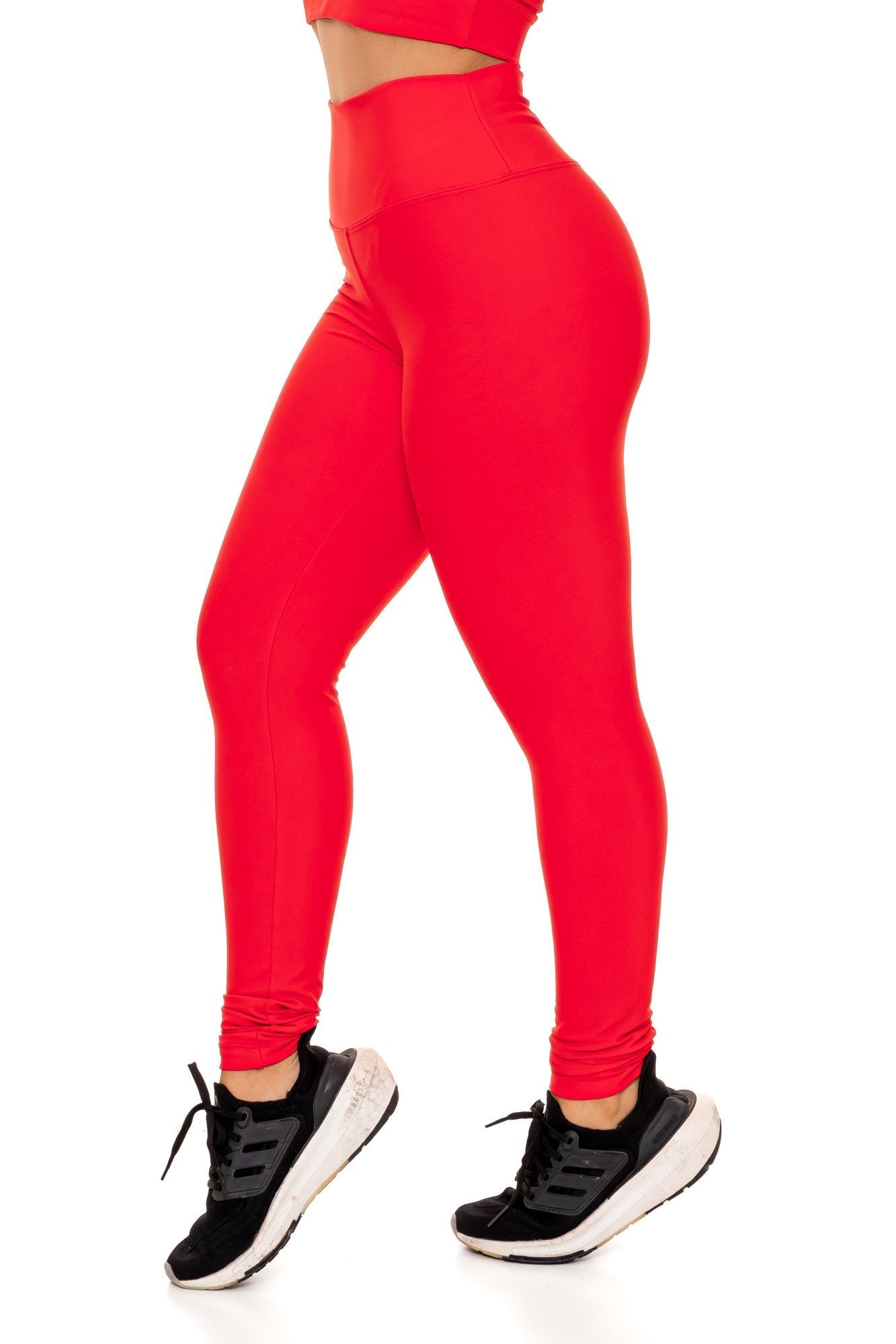 Conjunto Calça Legging Básica em Poliamida Vermelho